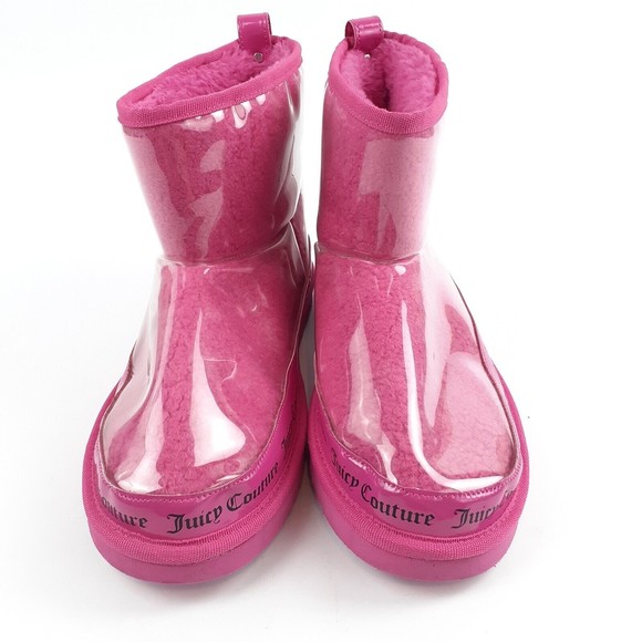 Juicy Couture Klash Pink Shearling Bootie Boots Womens 11 Mens 9.5 Fashion Shoes - Picture 4 of 11